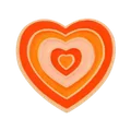 Orange Metal Heart